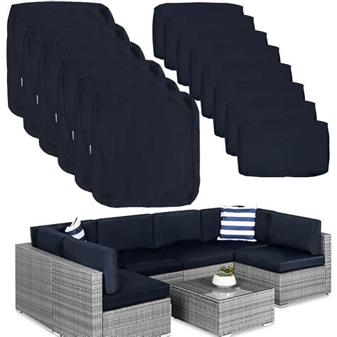 14 Pack Outdoor Patio Cushions Replacement Covers Fit for 7 Pieces 6 ...