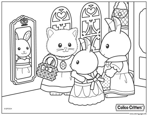 Calico Critters Free Printable Coloring Pages Coloring Pages