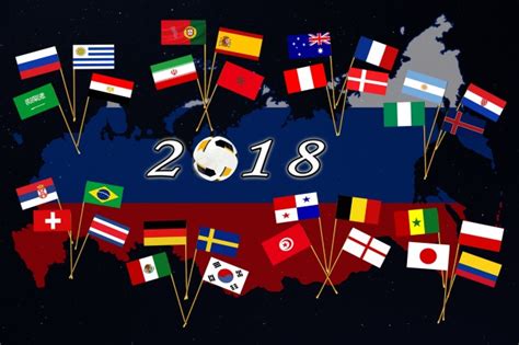 2018年世界杯国旗图片