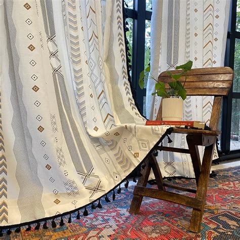 Buy Urban Space Boho Decorative Curtains for Long Door, 100% Cotton ...