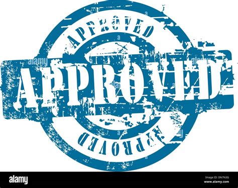 Approved rubber stamp Stock Vector Image & Art - Alamy