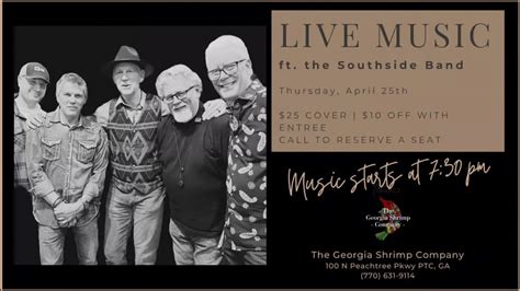 Live Music featuring The Southside Band, The Georgia Shrimp Company ...