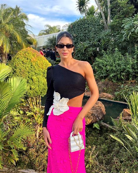 One Sleeve Flower Maxi Dress Black Hot Pink - Luxe Maxi Dresses and ...