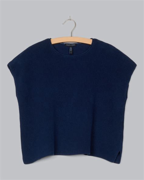 Indigo Overdyed Pullover – Eileen Fisher Renew