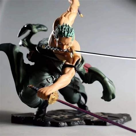 Buy Zoro One Piece PVC Anime Action Figure Toy Model Statue Collection ...