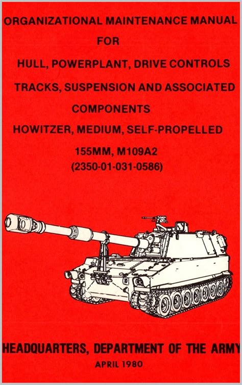 Howitzer 155 Self Propelled Maintenance Manual Part 2- US Army eBook ...