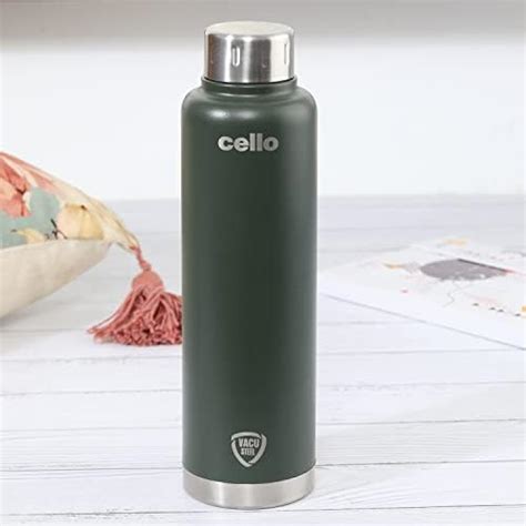 Cello Duro Top Thermosteel Insulated Flask, 750ml, Green | Vacusteel ...