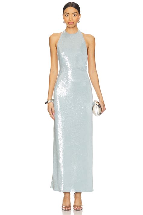 Bec + Bridge x REVOLVE Shilou Halter Dress in Mineral Blue | REVOLVE