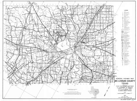 Waco Texas Maps And Highways Map Map Of Waco, Texas And Additions