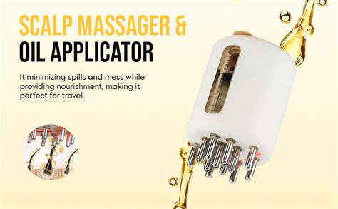 Gleva Electric Hair Oil Applicator with Red Light Therapy, USB ...