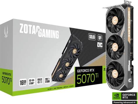 ZOTAC GAMING GeForce RTX 5070 GDDR7 16 GB NVIDIA Chipset 256 bit 2482 ...