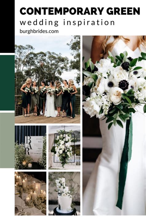 Contemporary Green Wedding Inspiration | Burgh Brides