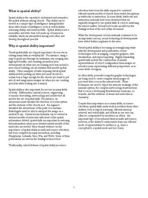 Image result for Visual Spatial PDF