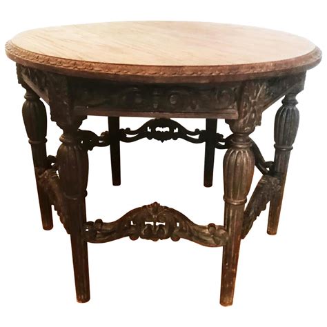 Timeless Elegance: The Round Antique Table for Classic Interiors