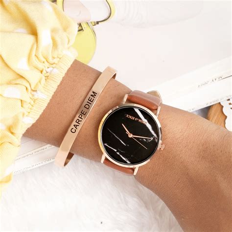 Shop Joker & Witch Brown Watch Bracelet Set For Women Online