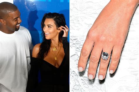 Kim Kardashian Engagement Ring Kanye West