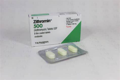 Azithromycin Tablets USP 500mg - Taj Generics Pharmaceuticals | Taj Pharma