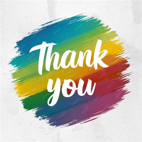 Premium Photo | A colorful sign that says thank you with the words ...