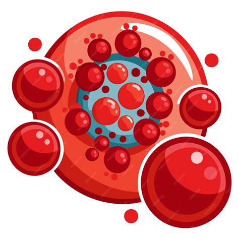 Human blood cells clip art and Vector Design With a White Background ...