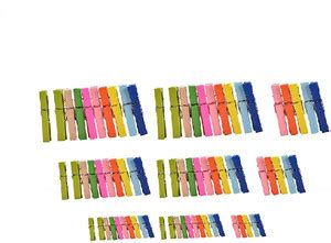 MOREL MIXED COLOR WOODEN CLOTHES PIN PHOTO PAPER PEG CLOTHESPIN CRAFT ...