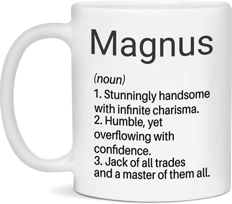 Amazon.com: Magnus Name Definition Mug, Personalized Name Noun Mugs ...
