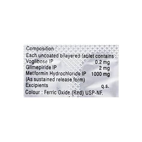 Voglistar Gm 2mg Forte Strip Of 15 Tablets: Uses, Side Effects, Price ...