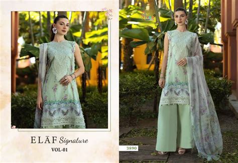 Shree Elaf Signature Vol 1 Pakistani Suits Chiffon Dupatta