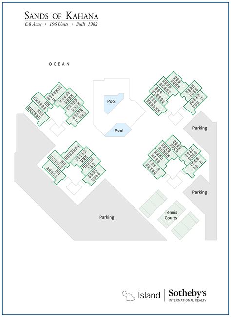 Kahana Beach Resort Resort Plan