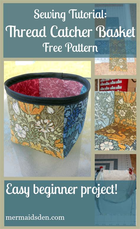 Thread catcher basket free pattern – Artofit