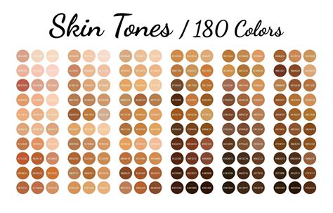 Skin Tones, Color Swatches, Color Palette, iPad - Etsy in 2025 | Color ...