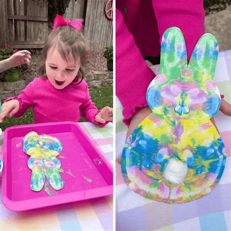 Painting with Peeps Easter Art Activity - Friends Art Lab