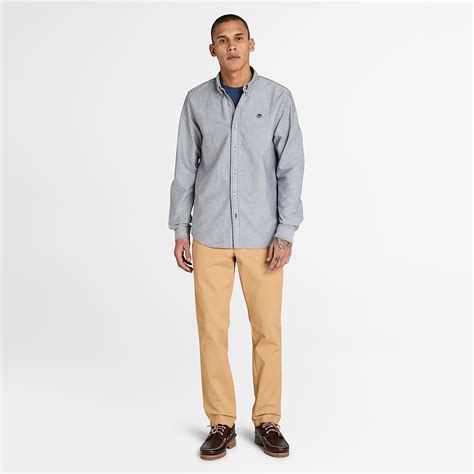 Camisa Oxford para hombre en negro