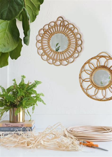 Get Round Rings Rattan Hallway Mirror at ₹ 1890 | LBB Shop