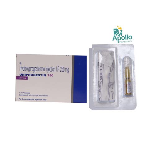 Uniprogestin 250mg Injection 1ml Price, Uses, Side Effects, Composition ...