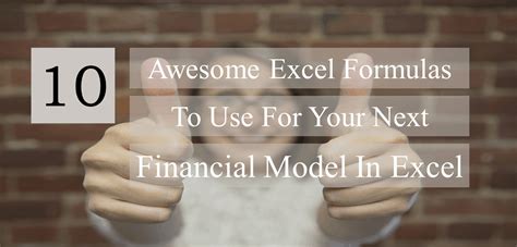 Excel Financial Formulas List 的图像结果