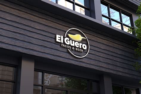 Elegant, Playful Logo Design for El Guero Tacos & Beer by Kavth ...