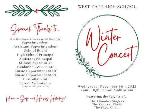 Image result for Ensemble Concert Program Proper Layout