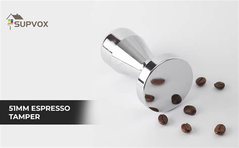 Supvox® 51mm Coffee Tamper Heavy Duty Stainless Steel Barista Coffee ...