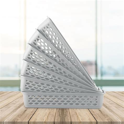 RATAN PLASTICWARE Plastics Rectangular Narrow Diana Tray for Desk ...