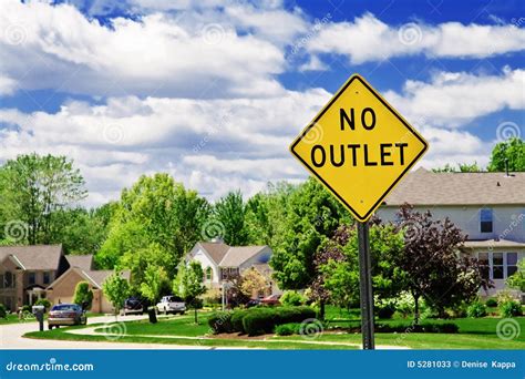 No Outlet Sign stock image. Image of symbol, sign, street - 5281033