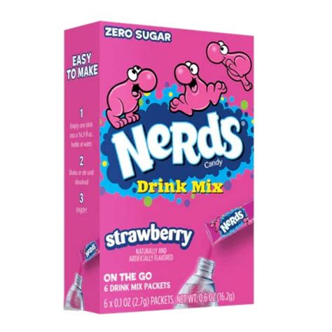 Nerds Mix Drink Strawberry 6 Pack | Candy Snack Experts