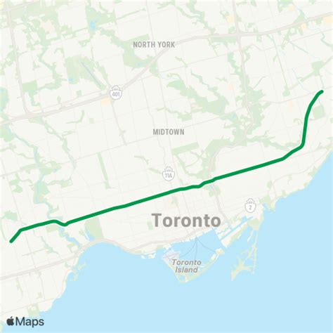 Image result for TTC Line 2 Map