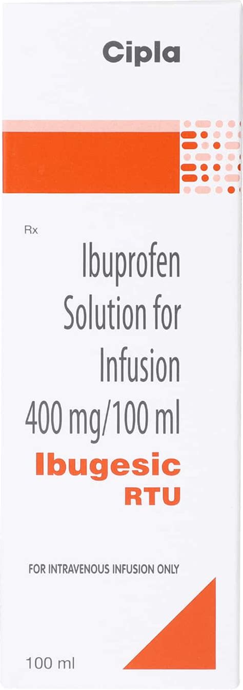 Buy Ibugesic Rtu 400 MG/100ML Solution For Infusion (100) Online & Save ...