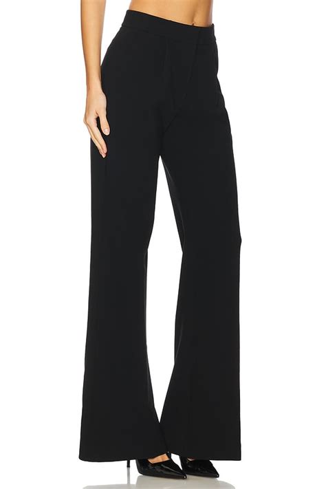 SANS FAFF Pin Tuck Palazzo Pant in Black | REVOLVE