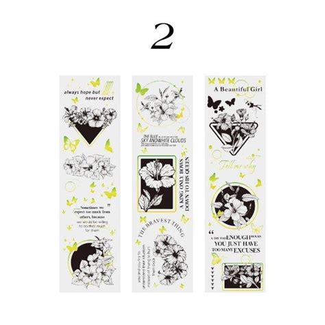 Blooming Season Series Laser Sticker Sheets