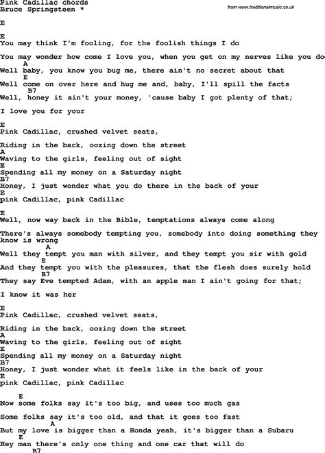 Guitars Cadillacs Chords