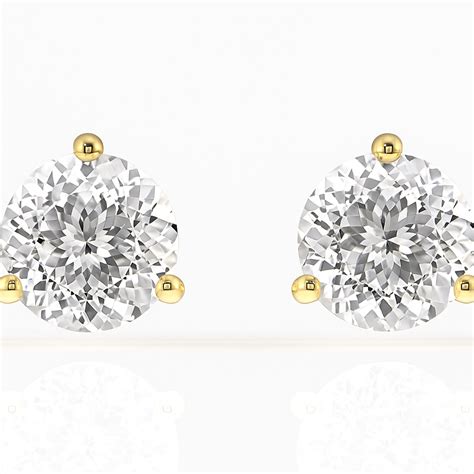 1 carat Portugese cut Moissanite ear studs | 925 sterling silver – Woke ...