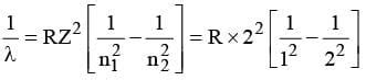 What is the maximum wavelength line in the Lyman series of He+ ion?a ...