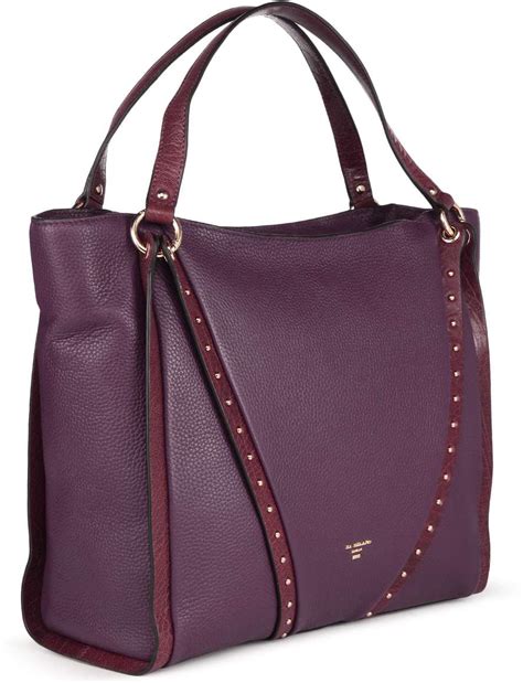 Buy Da Milano Women Purple Shoulder Bag PUR/CON Online @ Best Price in ...