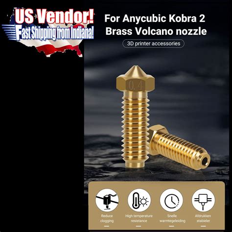 Anycubic Kobra 2 Nozzles For Kobra Neo, Kobra Plus, Kobra Neo Brass ...